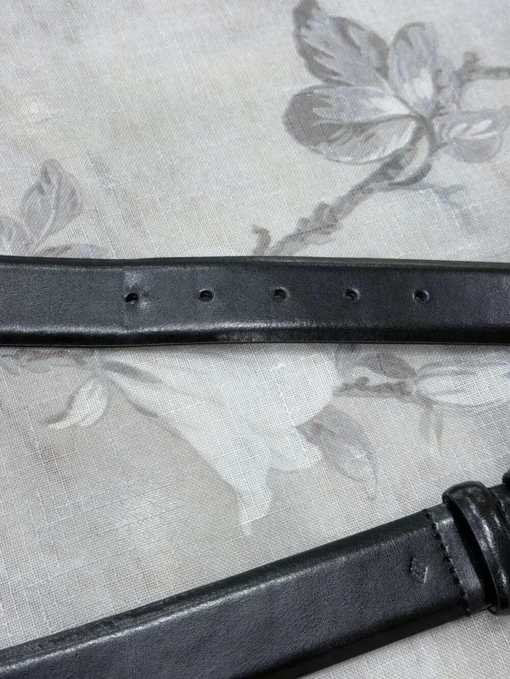 Full Grain Italian Leather Belt Black XL 52/130 Excellent Condition & Beautiful